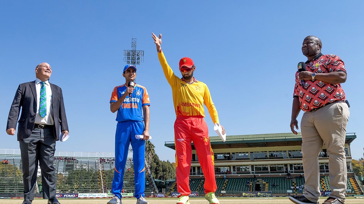 X | Zimbabwe Cricket  : Shubman Gill at India vs Zimbabwe 3rd T20I toss